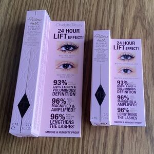 2 NIB Charlotte Tilbury Push Up Lashes Mascara - Full & Travel